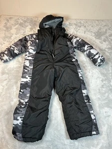 AQ Jacket & Winter Pants Sz 5/6 Black & Gray Camo - Picture 1 of 10