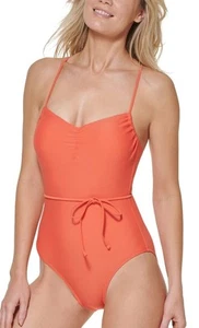 TOMMY HILFIGER One Piece Swimsuit Emberglow Size 14 $98 - NWT - Picture 1 of 4