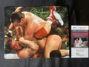 KEN SHAMROCK & DAN SEVERN Autographed UFC 8x10 Photo with JSA COA - Picture 1 of 4
