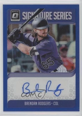 2018 Panini Donruss Optic Signature Series Blue Prizm /25 Brendan Rodgers Auto - Image 1 of 2