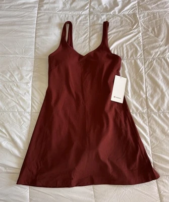 New Lululemon Align Strap Dress Size 10 Rockwood Red Built In Bra & Shorts ￼ - Image 1 of 4