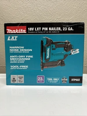 Makita LXT 18V Cordless Lithium-Ion 23-Gauge Pin Nailer XTP02Z - Tool Only- New - Image 1 of 4
