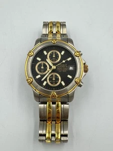 Uncommon PAOLO Designed By Paolo Gucci Chronograph Quartz Watch PA 1059 Two Tone - Picture 1 of 12