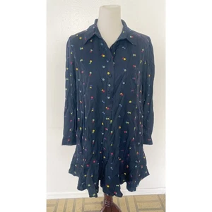 Neu mit Etikett Tuckernuck Callahan besticktes Hemdkleid Blumenkragen Größe Medium - Bild 1 von 12