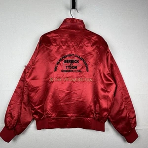 Mike Tyson 1986 Berbick Boxing Fight Jacket Large Vintage Rare Paul *read notes - Picture 1 of 19