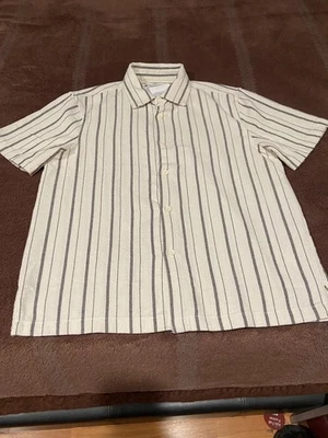 Мужская рубашка на пуговицах Cactus Man с коротким рукавом средний размер новая с ценниками доставка USPS - Изображение 1 из 4