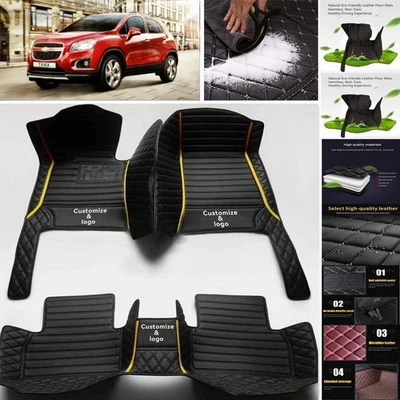 For Chevrolet Trax Car Floor Mats Luxury Waterproof Pads Liner Auto Rug Foto 1 de 4