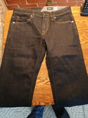 Volcom Solver Modern Straight Jeans Men’s Size 28 Blue Denim Dark Wash Pants - Image 1 of 4