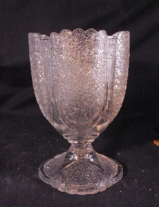 Shell and Tassel footed Spooner Duncan 5.25" tall clear glass TW - Picture 1 of 3