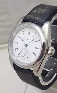 Orologio da polso Illinois 0s Tasca a Tasca Conversione 36mm SS Esposizione Posteriore c. 1912 - Foto 1 di 10