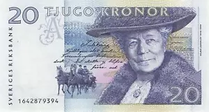 Szwecja Sweden 20 koron (1991-1992) P61a UNC - Zdjęcie 1 z 2