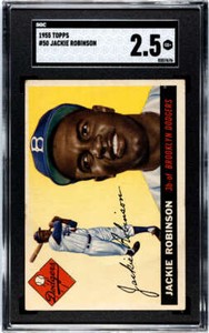 1955 Topps #50 Jackie Robinson Brooklyn Dodgers SGC 2.5 Good - VG!!