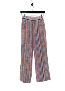 Missoni Multicolour Pink Metallic Striped Wide Leg Pants - 40 IT - SMALL - Picture 1 of 7