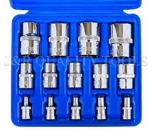 14pc PRO E-Torx Female Star Inverted Torx Bit Socket Set CR-V E4-E24 - Picture 1 of 1