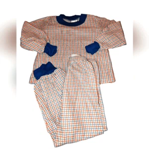 Vintage Velvelon striped mod pajama set - Picture 1 of 6