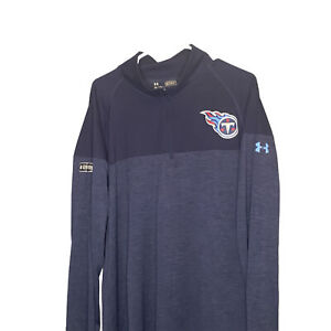 Under Armour Combine Authentic Men's Tennessee Titans 1/4 Zip Shirt Size 2XL XXL