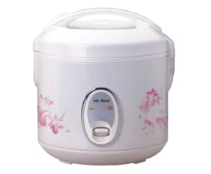 SPT Rice Cooker Steamer Tray White Cool-Touch Exterior Air-Tight Lid 4-Cup - Picture 1 of 3