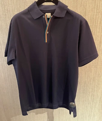 PAUL SMITH Signature Stripe Trim Polo T-Shirt  XL *Made in Italy* - Image 1 of 4