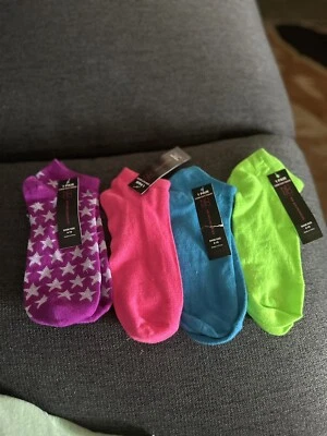 4 Пара без границ женщин (размер 4-10) микрофибры спортивные носки низкого покроя - Изображение 1 из 4