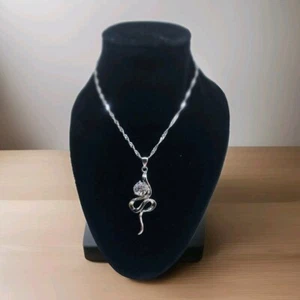 Schmuck Kette silber 925 Damen Zirkonia Stein Weihnachten Geschenk Geburtst neu - Bild 1 von 2