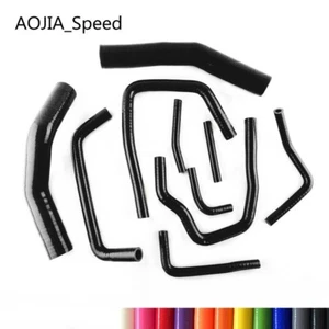 Fit Toyota Land Cruiser HDJ80 4.2L 1990-1997 Silicone Radiator Hose Black Kits - Bild 1 von 5