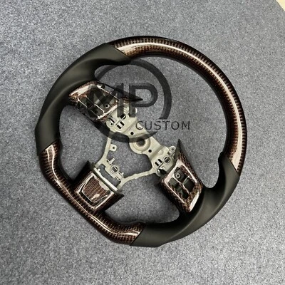 Volante de fibra de carbono con cables rojos apto para Subaru WRX WRX STI 2015-2021 2022 Foto 1 de 4