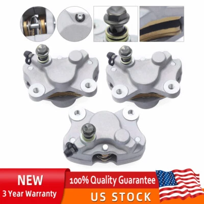 For Arctic Cat 250 300 375 400 454 500 1996-2002 3X Front & Rear Brake Calipers Foto 1 de 4