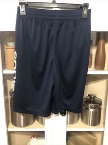 Boys Adidas Navy blue Athletic Shorts Size L 14/16 - Picture 1 of 2