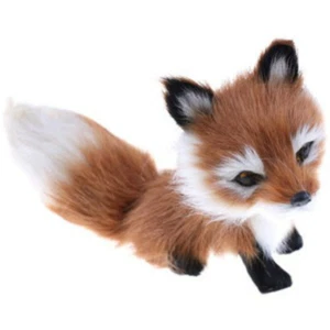 Home Decor Fluff Lifelike Mini Sleeping Fox Playful Reaching Toys Animal Pet - Picture 1 of 4