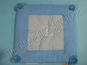 Funda de almohada para dormitorio Pottery Barn adolescente arrugada soplado periwinkle monograma L - Imagen 1 de 1