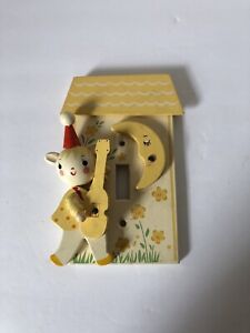 Vintage IRMI Original Childs Light Switch Cover Nuraert Rhyme Cat And The Fiddle