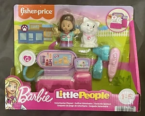 Fisher Price Little People Barbie Veterinarian Playset Vet Pet Shop Doc Cat NEW! - Picture 1 of 5
