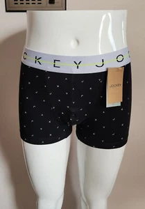 Jockey International NYC Mens MYFB1Z P42 Black Printed Trunk Size XL New - Picture 1 of 6