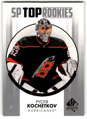 2022-23 SP Authentic Top Rookies Pyotr Kochetkov #TR-29 Carolina Hurricanes - Image 1 of 2