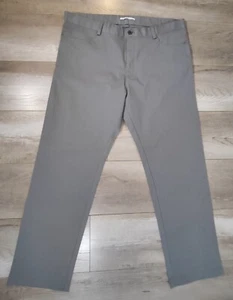 Calvin Klein Chino Pants Slim-Fit Gray Modern Mens SZ TAG 38x30 Actual SZ39X29.5 - Picture 1 of 17