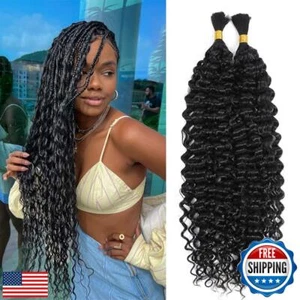 AIVICO Water Wave Bulk Human Hair 100% Unprocessed Brazilian Virgin Human Hai - Picture 1 of 5