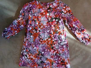 Hanna Andersson Girls Size 110 (5) Multicolored Floral Longsleeve Dress... - Picture 1 of 6