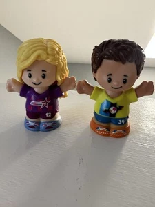 Fisher Price Little People Toddler Soccer Sport Friends 2 Pack Boy & Girl HBW71 - Picture 1 of 6