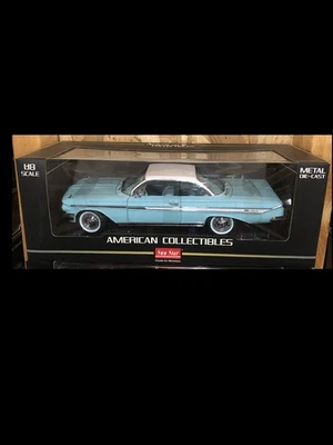 1961 Chevrolet Impala Seamist Turquesa 1:18 SunStar 2104 - Imagem 1 de 4