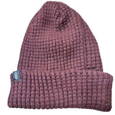 Free People Movement Cool Down Beanie Elderberry Burgundy Womens One Size  - Image 1 of 4
