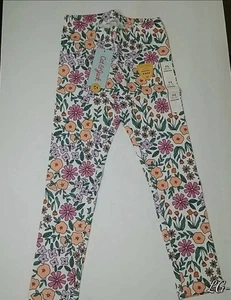 Blumen Kinder Leggings Kinder Floral Mehrfarbig Leggings Gr. XS 4/5.   (O) - Bild 1 von 3