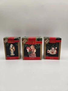 Hallmark Keepsake Ornament Lot (3) – Father Christmas, Elfin Whittler, Santa Sub - Picture 1 of 10