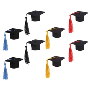8pcs Doctoral Hats Funny Decoration Hats Multipurpose Doll Caps Photo Props - Picture 1 of 12
