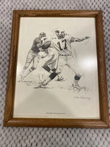 1981 Shell Oil NFL Football St Louis Cardinals 11"x14" Framed Poster Jim Hart - Picture 1 of 4