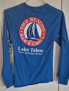 The Beacon Bar & Grill Lake Tahoe California Nevada dive Long Sleeve T Shirt S - Picture 1 of 5