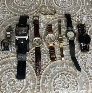 8 Watches Lot- Fossil Michael Kors Timex Esquire Pulsar Cavalier- Dead Batts - Picture 1 of 16