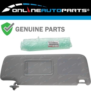 Genuine Stone Grey RH Sun Visor for Toyota 120 Series Prado - Picture 1 of 2