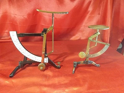 2 Antike Waagen Messing Metall Feinwaagen Briefwaagen Gewürzwaage (5553) - Bild 1 von 4