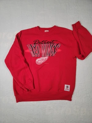Sudadera De Colección NHL Detroit Red Wings Nutmeg Mills Cuello Redondo Roja Talla XL  Foto 1 de 4