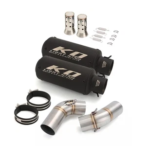 For Ducati Monster 696 796 795 1100 System Exhaust Mid Pipe Muffler DB Killer - Picture 1 of 12